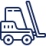 Icon of a fork lift